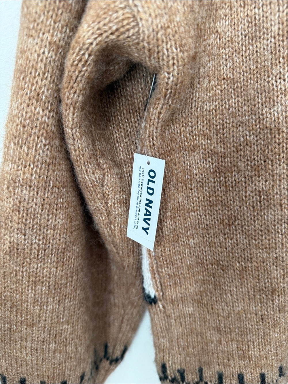 Old Navy Brown Horse Intarsia Button-Front Cardigan Size L NWT - Picture 6 of 12